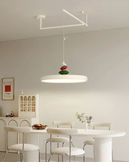 Swing Arm Stone Houselight Pendant Light