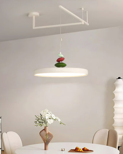 Swing Arm Stone Houselight Pendant Light