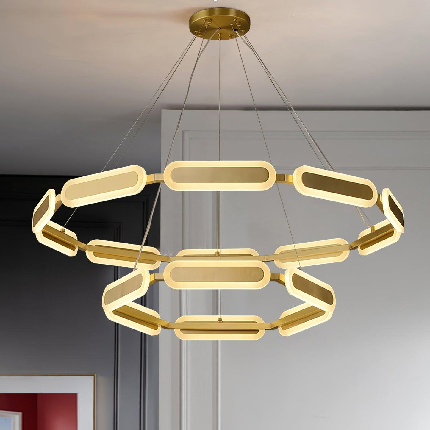 Swirl Gasolier Chandelier