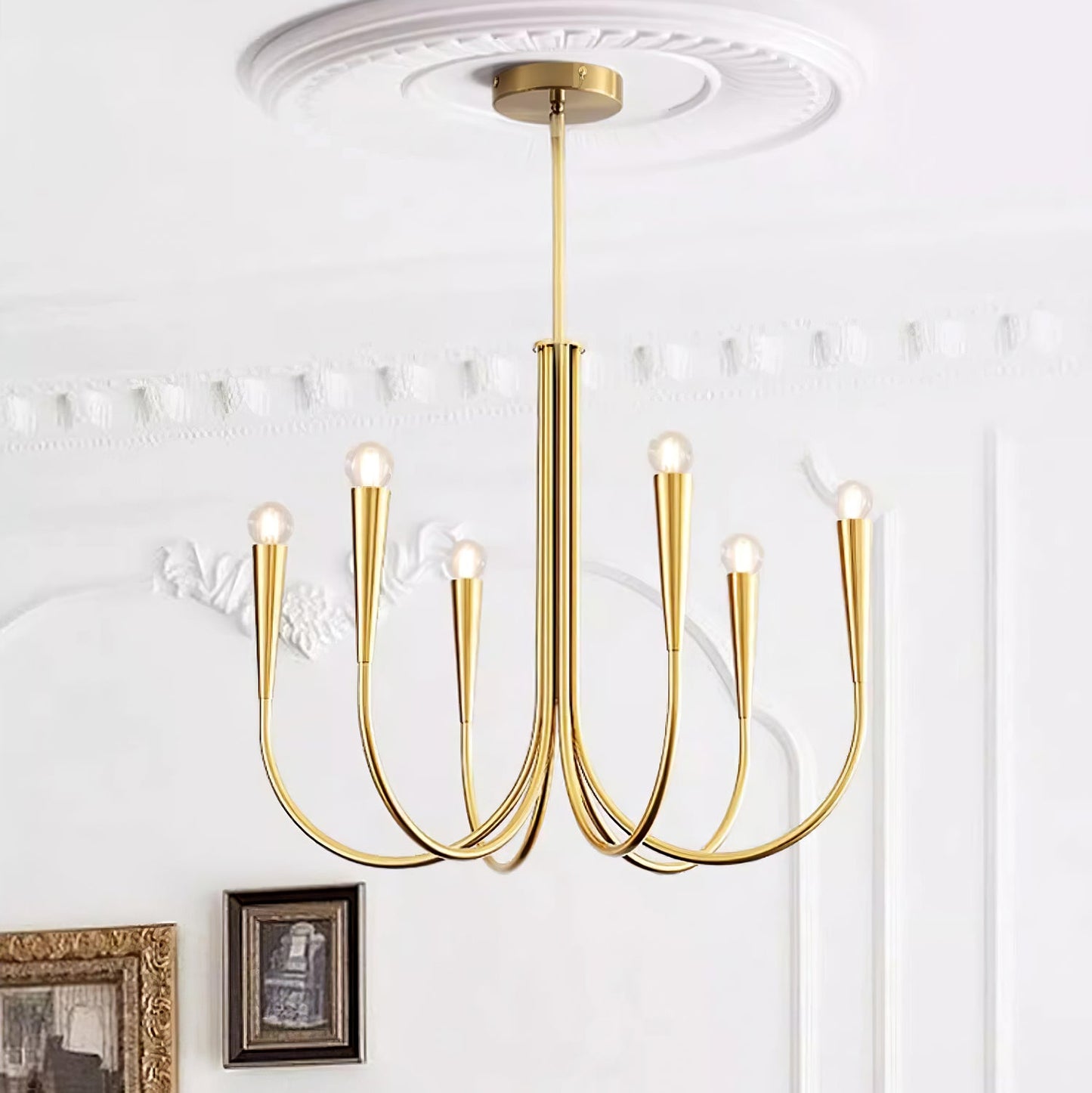 Swoop Arm Pendant light Chandelier