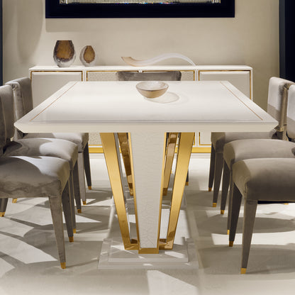 Exclusive Contemporary Gold-Plated Dining Table Set