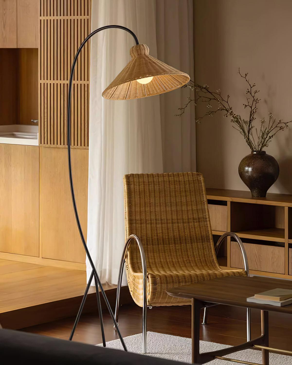 Tana Woven Reading Lamp Floor Lamp