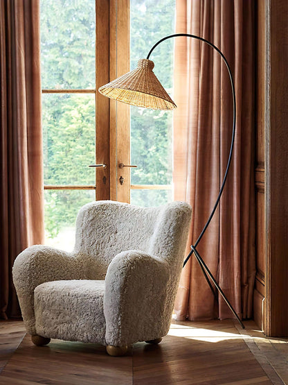 Tana Woven Reading Lamp Floor Lamp