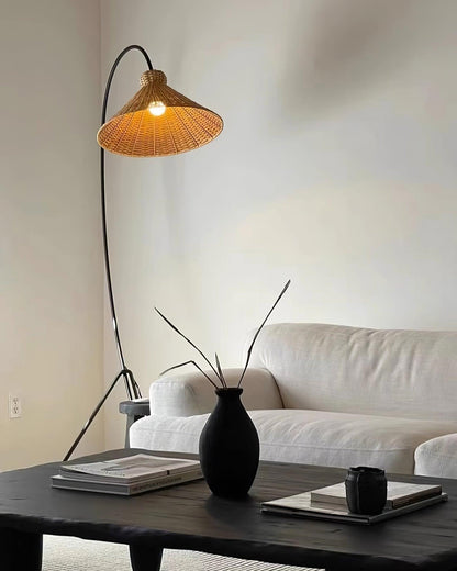 Tana Woven Reading Lamp Floor Lamp