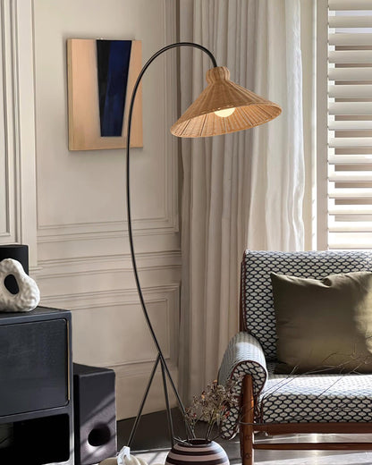 Tana Woven Reading Lamp Floor Lamp