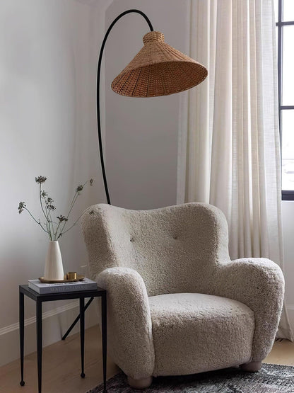 Tana Woven Reading Lamp Floor Lamp