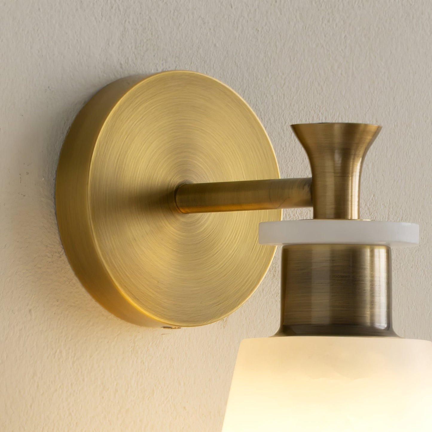 Tapered Alabaster Lamp bracket Wall Sconce