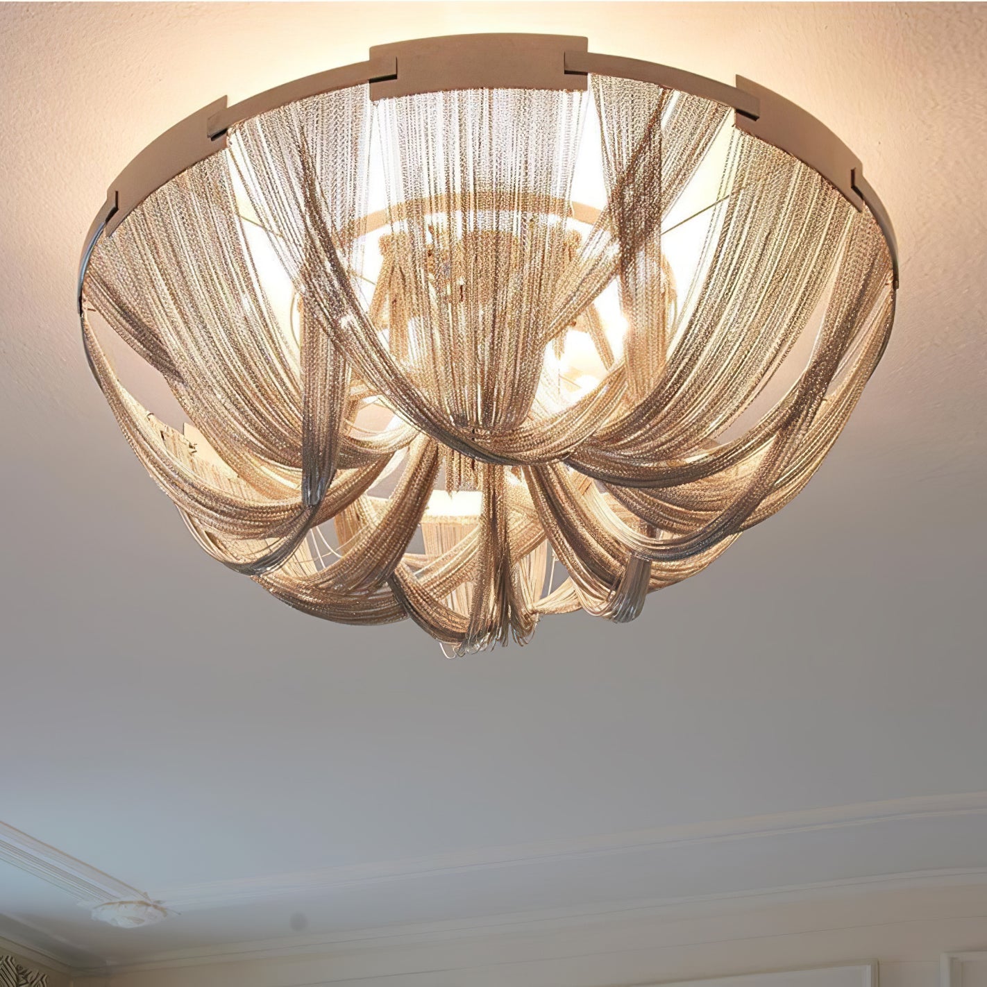 Tassel Aluminum Chain Ceiling fixture Ceiling Light