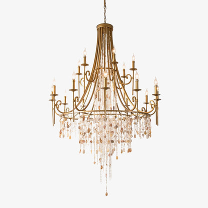 Tatum Lux Shell Crystal Electrolier Chandelier