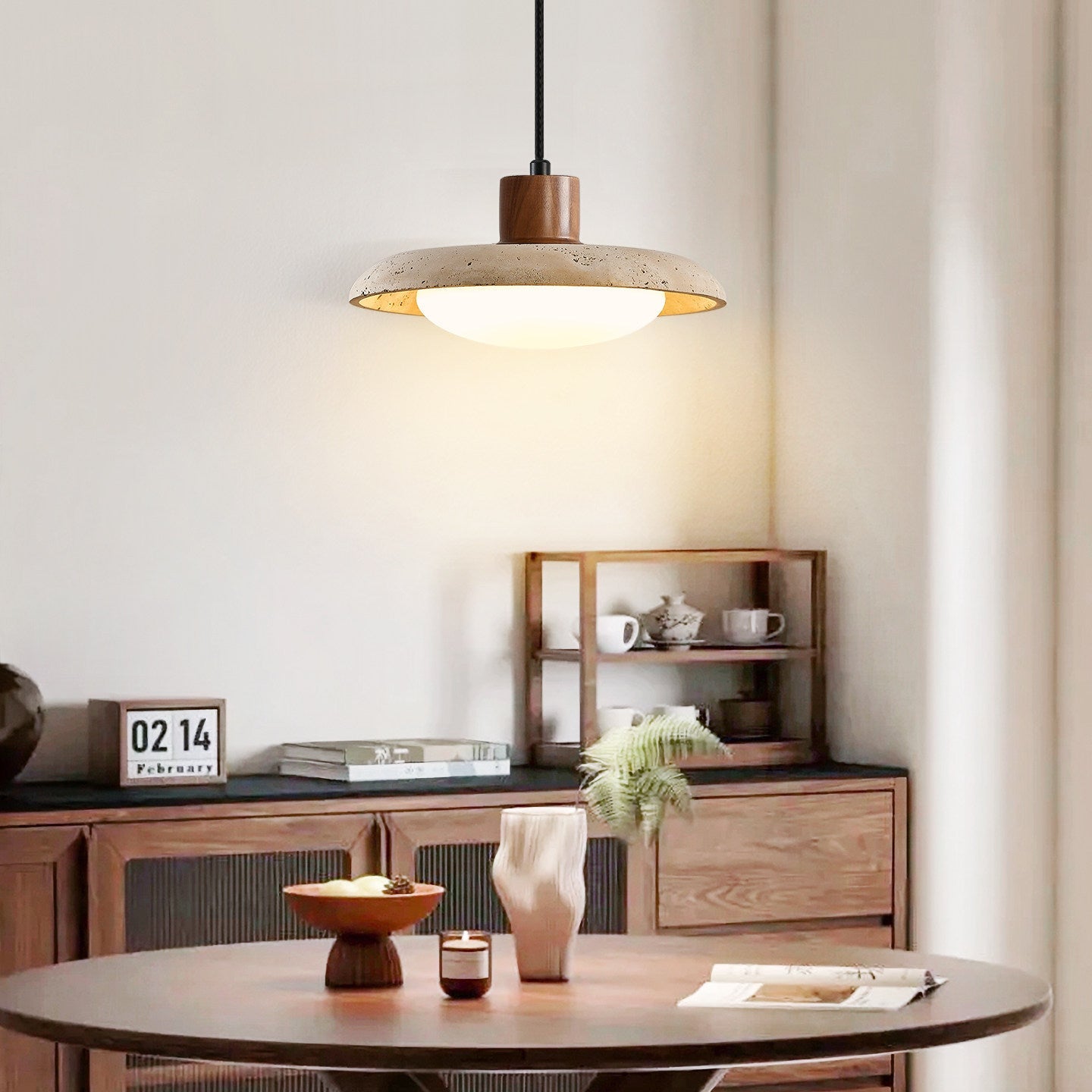 Tavola Travertine Pendant Light