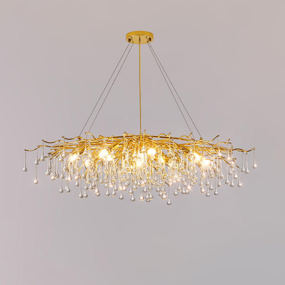 Teardrop Crystal Ceiling fixture Chandelier