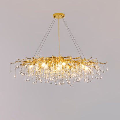 Teardrop Crystal Ceiling fixture Chandelier