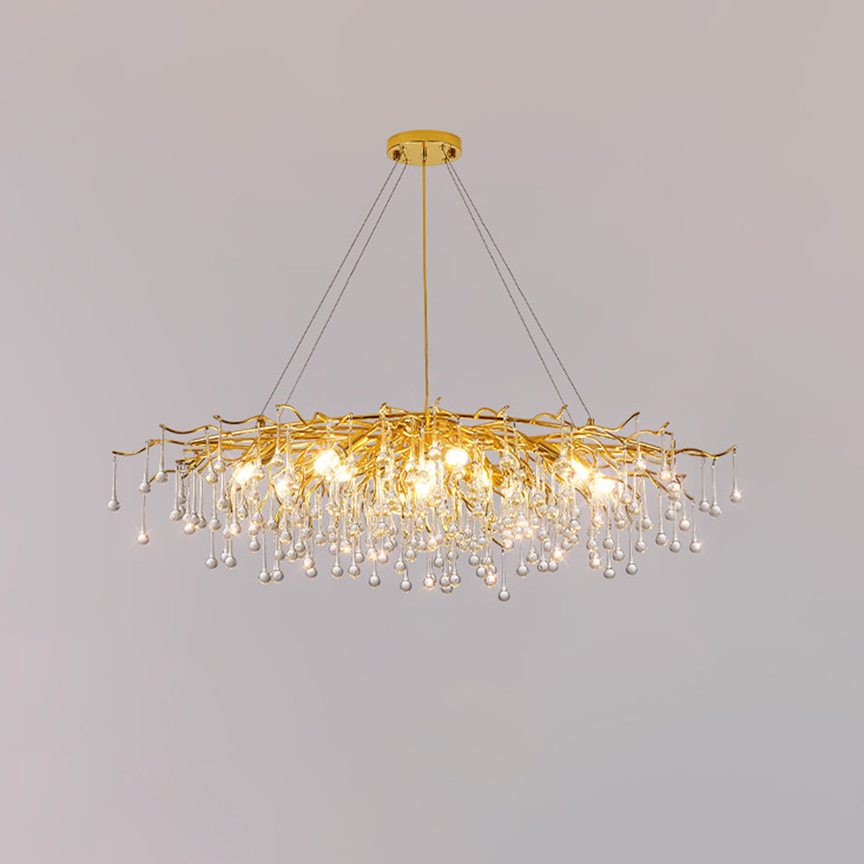 Teardrop Crystal Ceiling fixture Chandelier