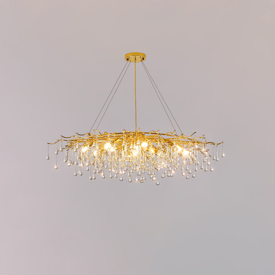 Teardrop Crystal Ceiling fixture Chandelier