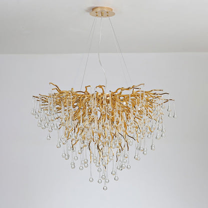 Teardrop Crystal Ceiling fixture Chandelier