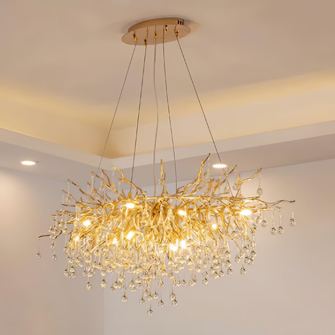 Teardrop Crystal Ceiling fixture Chandelier