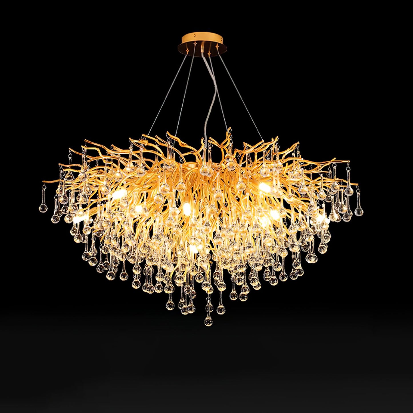 Teardrop Crystal Ceiling fixture Chandelier