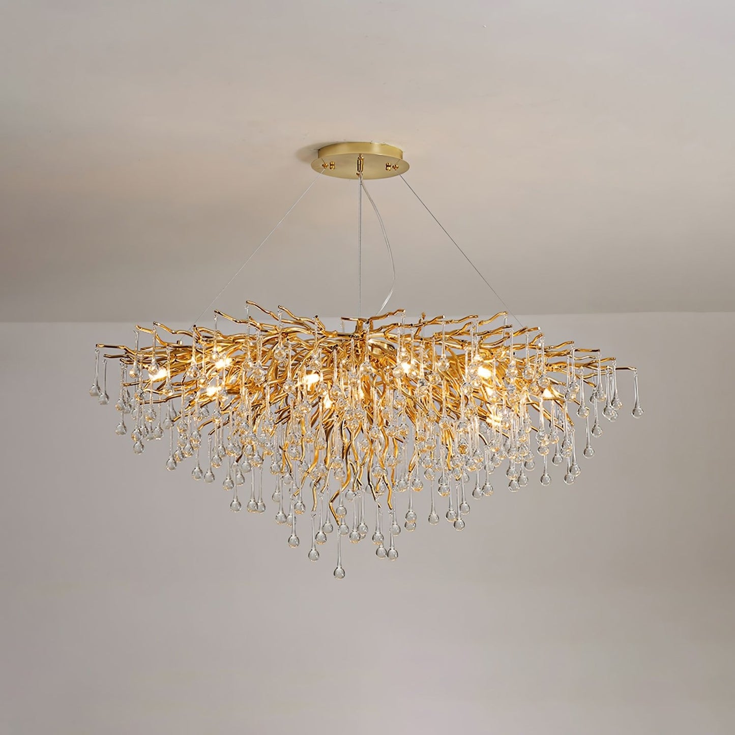 Teardrop Crystal Ceiling fixture Chandelier