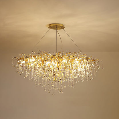 Teardrop Crystal Ceiling fixture Chandelier