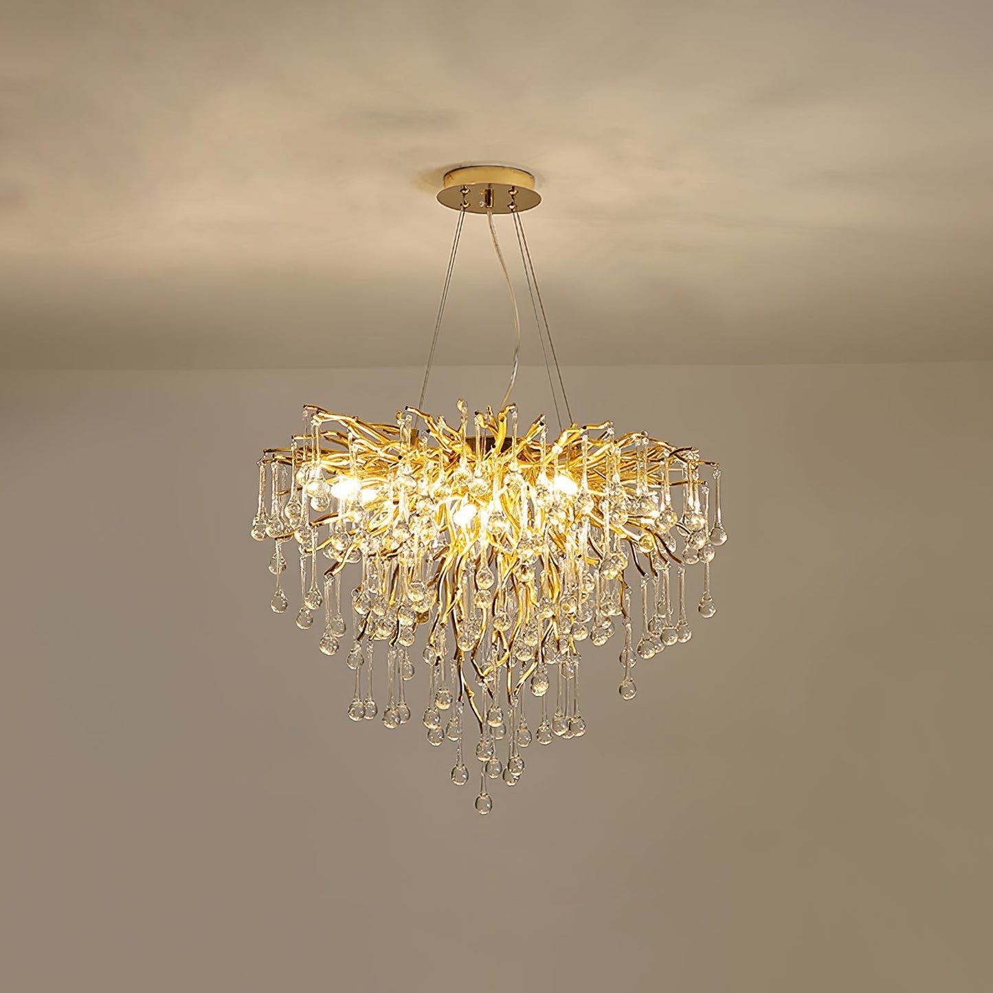 Teardrop Crystal Ceiling fixture Chandelier