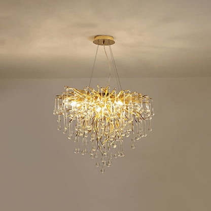 Teardrop Crystal Ceiling fixture Chandelier