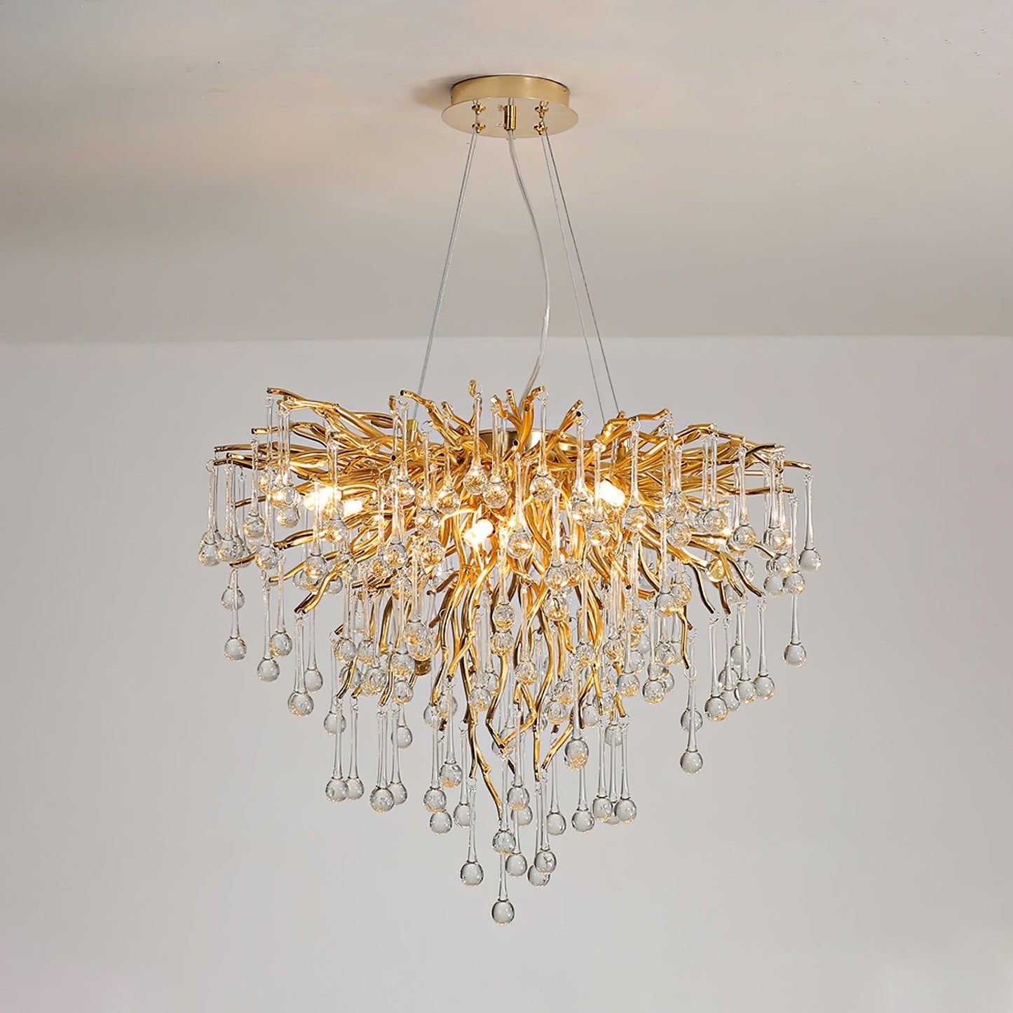 Teardrop Crystal Ceiling fixture Chandelier