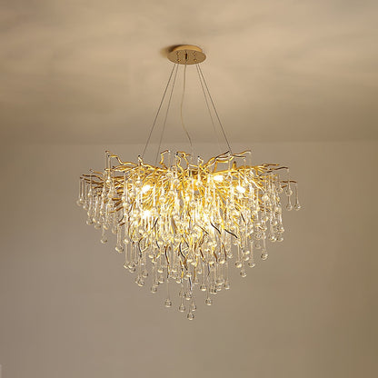 Teardrop Crystal Ceiling fixture Chandelier