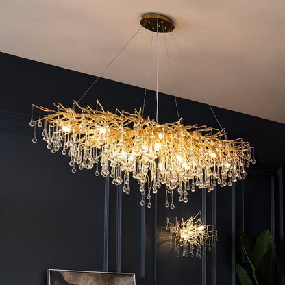 Teardrop Crystal Ceiling fixture Chandelier