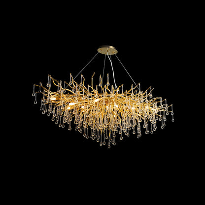 Teardrop Crystal Ceiling fixture Chandelier