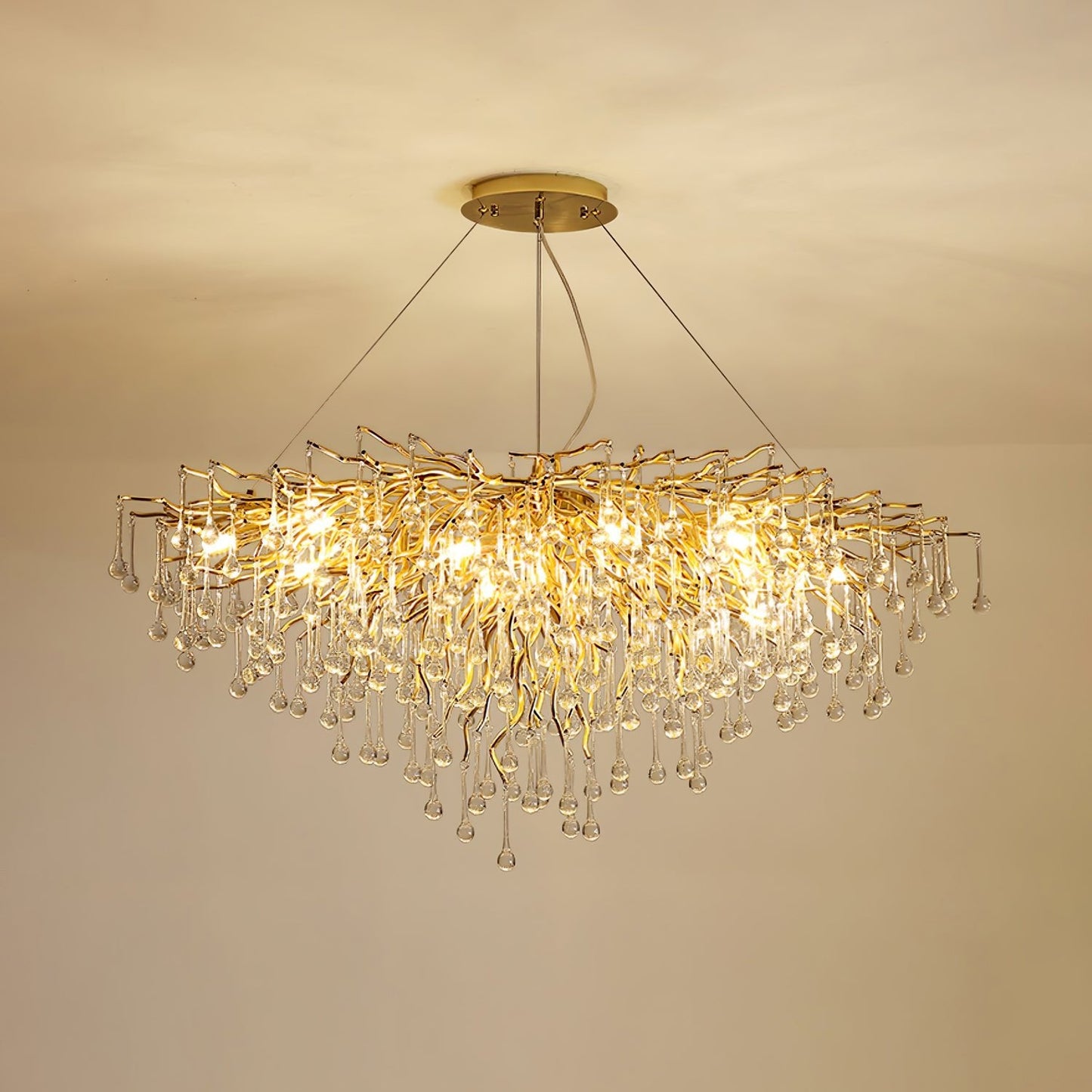 Teardrop Crystal Ceiling fixture Chandelier