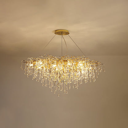 Teardrop Crystal Ceiling fixture Chandelier