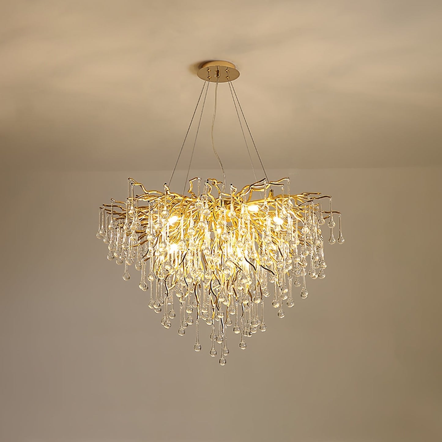 Teardrop Crystal Ceiling fixture Chandelier