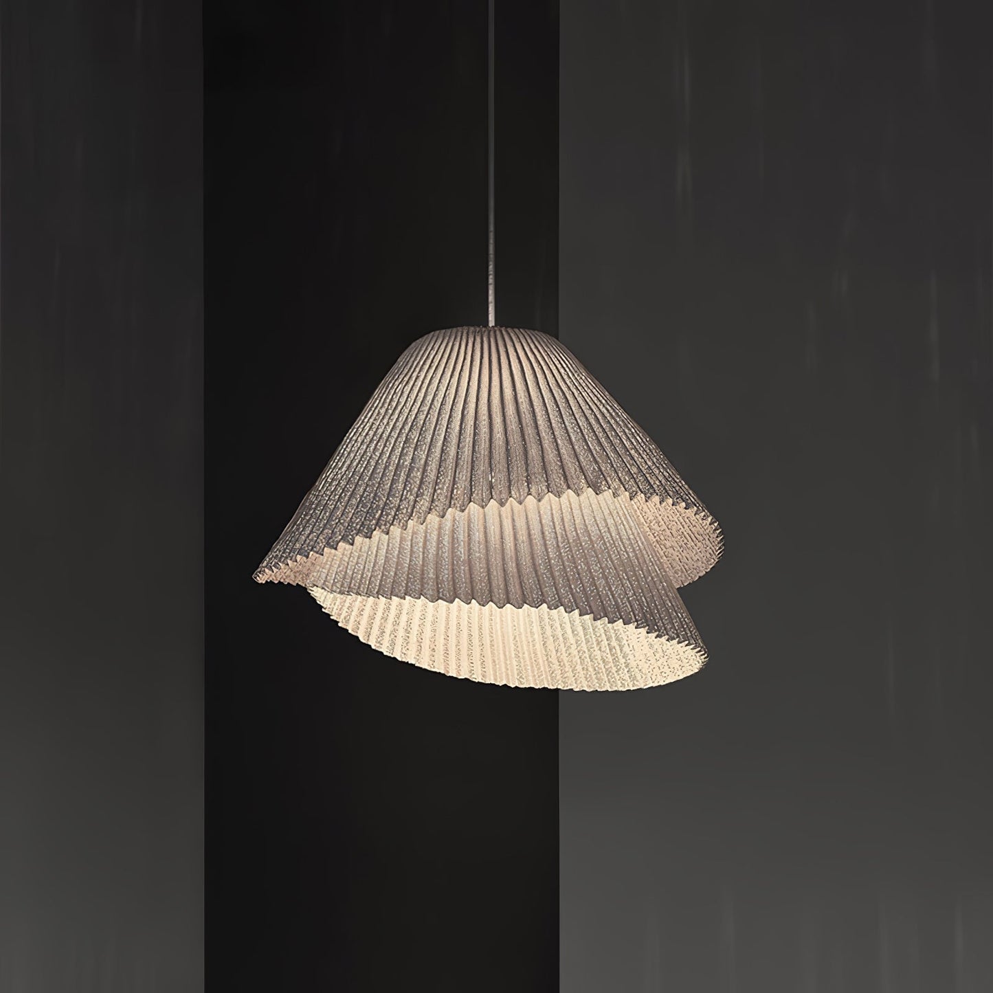 Stainless Steel Pleated Hanging light Pendant Lamp