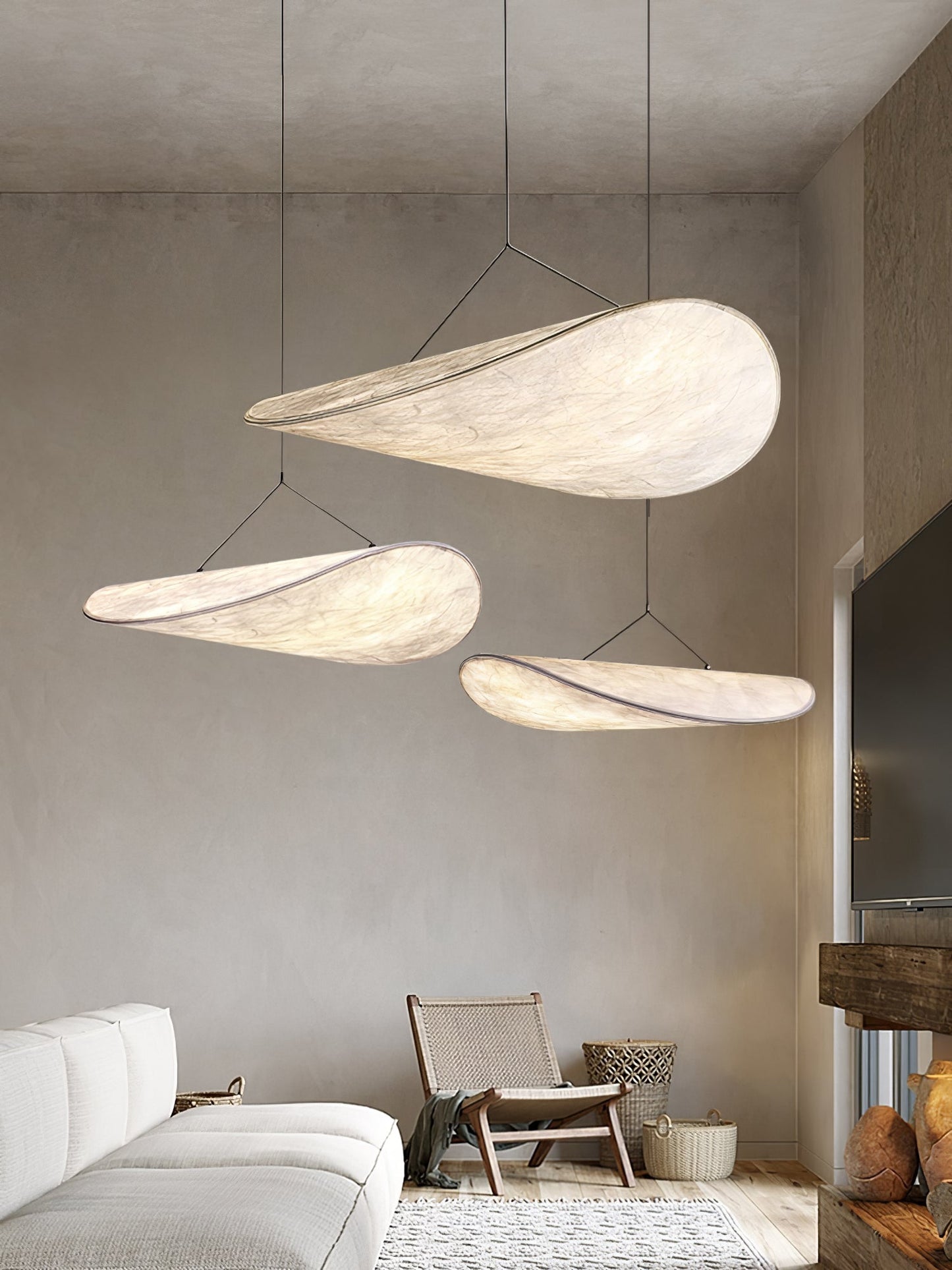 Tense Tyvek Ceiling light fitting Pendant Lamp