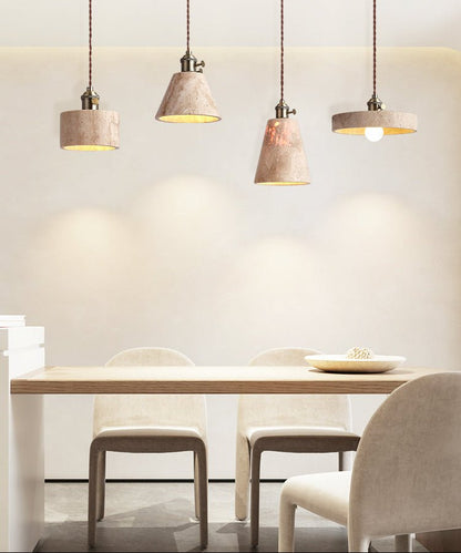 Terraform Travertine Pendant Light