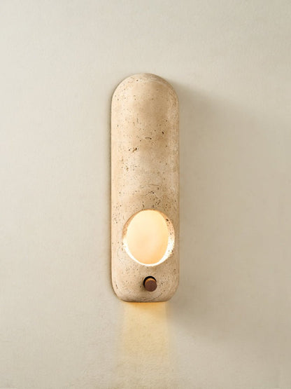 Travertine Oval Wall Sconce