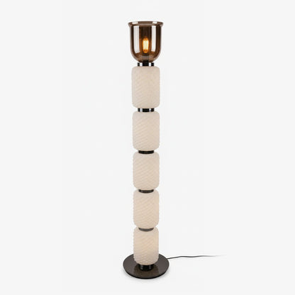 Textured Layered Glass Floor Light