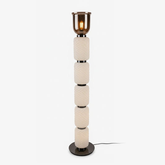 Textured Layered Glass Floor Light