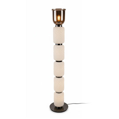 Textured Layered Glass Floor Light