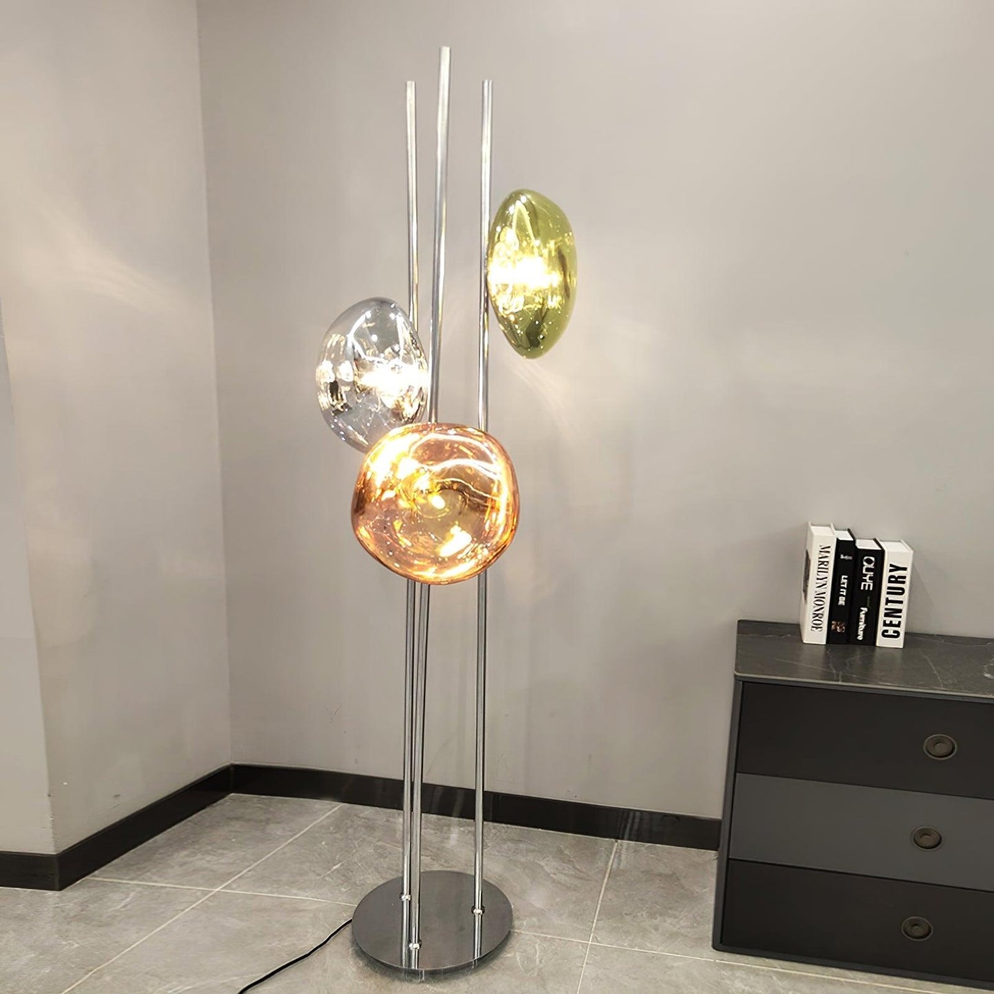 Three Lava Glass Floor-standing Lamp Floor Lamp