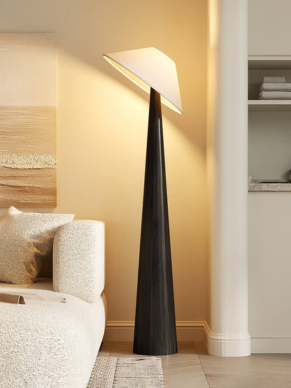 Tilt Hat Wooden Torchiere Lamp Floor Lamp