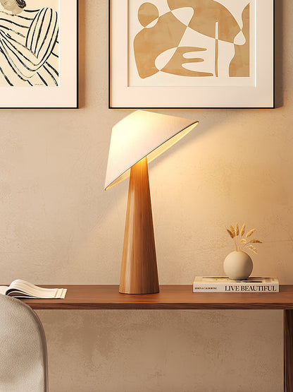 Tilt Hat Wooden Reading light Table Lamp