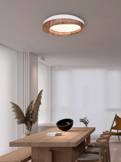 Timber Round Wood Ceiling fixture Ceiling Lamp