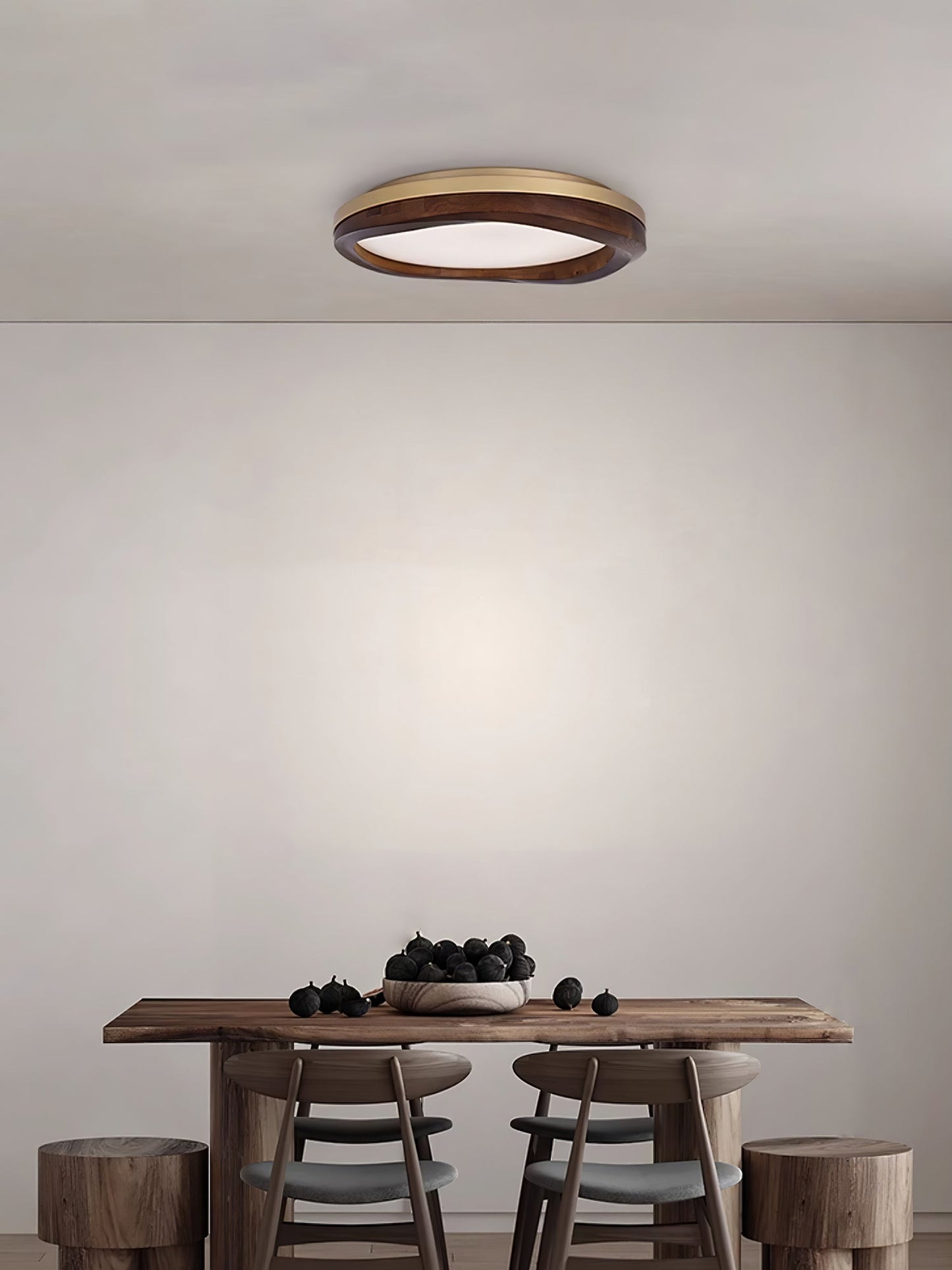 Timber Round Wood Ceiling fixture Ceiling Lamp