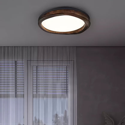 Timber Round Wood Ceiling fixture Ceiling Lamp