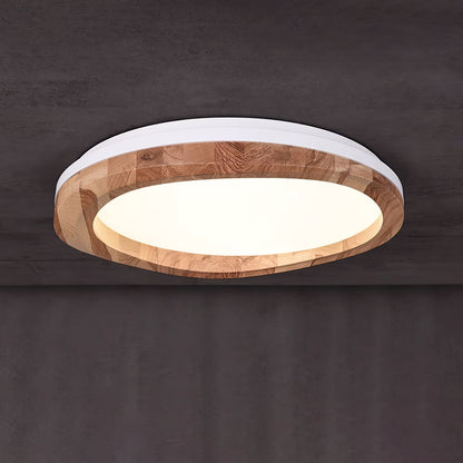 Timber Round Wood Ceiling fixture Ceiling Lamp