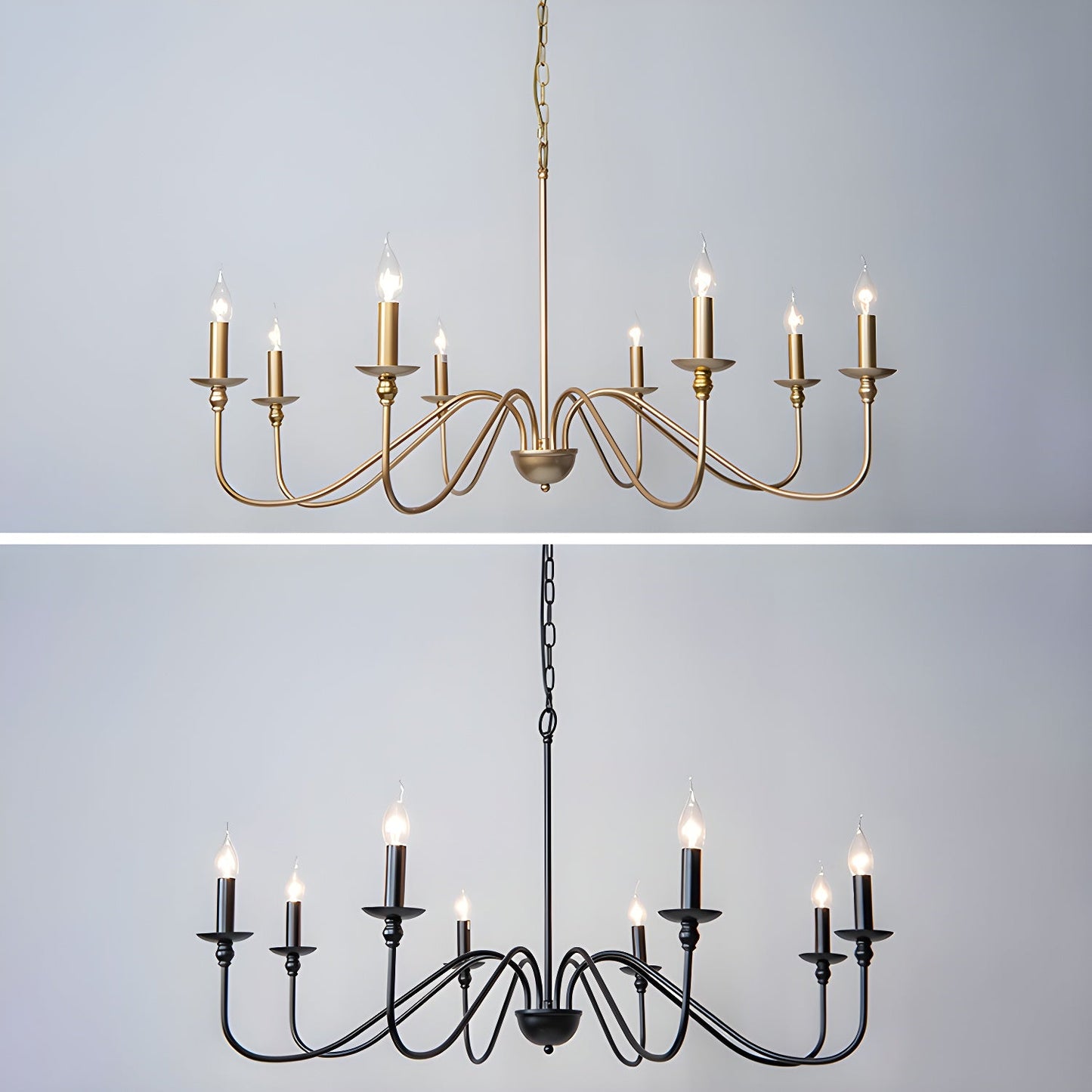 Timeless Gold Candle Pendant light Chandelier