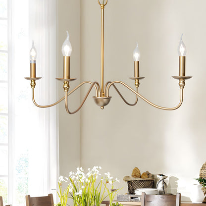 Timeless Gold Candle Pendant light Chandelier