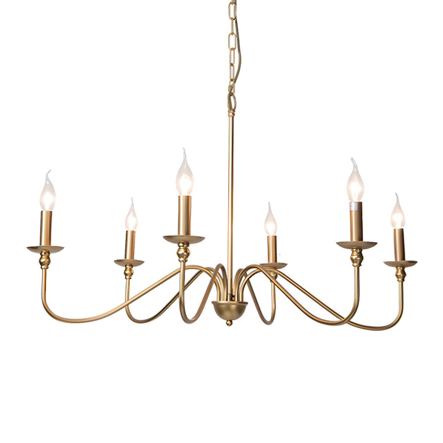 Timeless Gold Candle Pendant light Chandelier