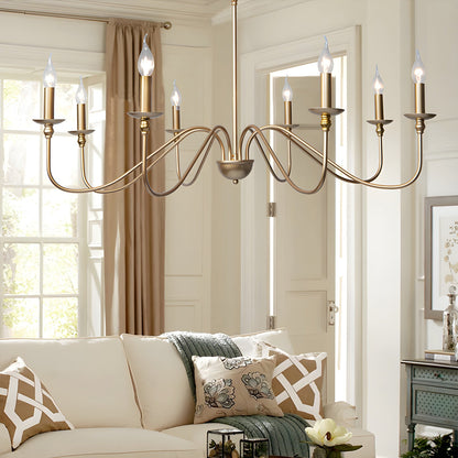 Timeless Gold Candle Pendant light Chandelier